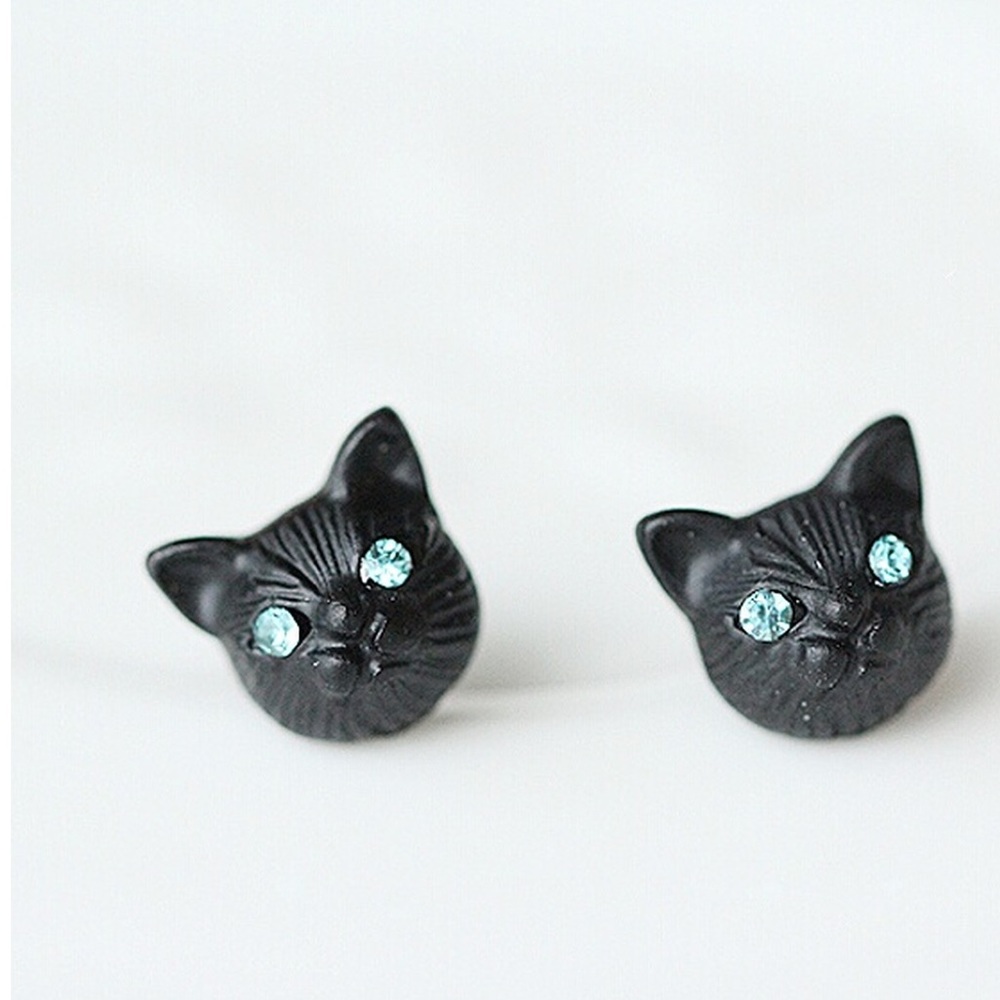 Ear Studs Lovely Cat Design